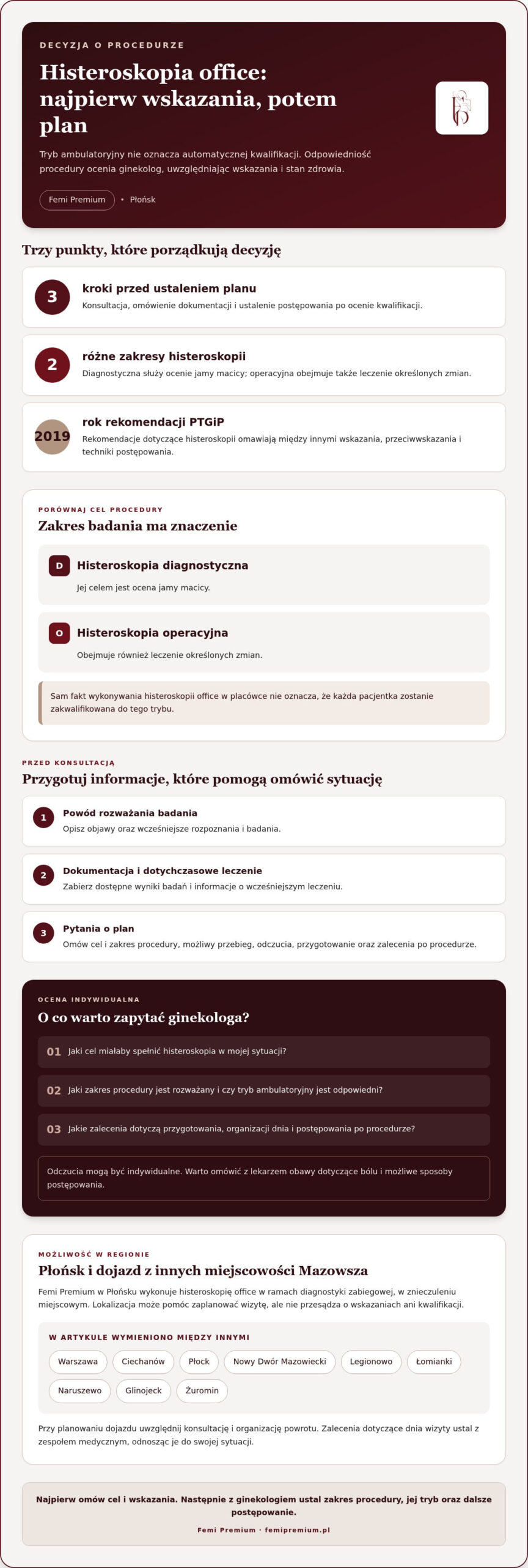 Gdzie zrobić histeroskopię office? Jak wybrać placówkę na Mazowszu